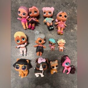 Assorted LOL Surprise Dolls & Pets - Pink, Teal, Silver, Blonde